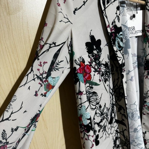 BSB Jacket new, white with multicolor patterns, size 40 (M)