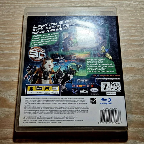 G-Force PS3 game complete edition with 3D glasses and manual, like new