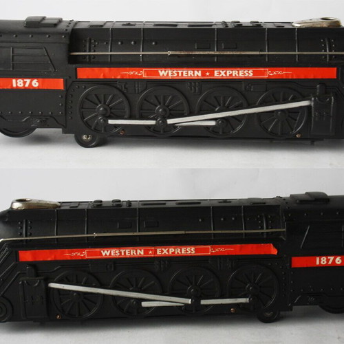 Western Express train vintage 80's 40cm used, Locomotive Loco Hong Kong