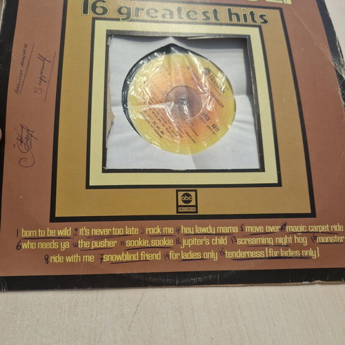 Steppenwolf 16 Greatest Hits vinyl LP compilation used