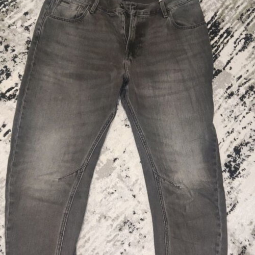 Γυναικείο τζίν G-Star Raw medium μεταχειρισμένο, μαύρο και γκρι