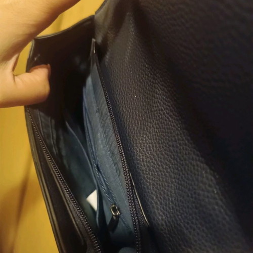 Shoulder bag like new, dark blue