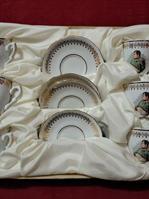 Napoleon and Josephine coffee cups unused