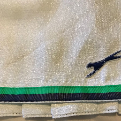Slazenger vintage tennis skirt like new, white with green logo