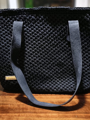 Handmade bag like new, black