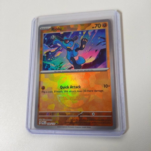 Pokemon Riolu Masterball Card Prismatic Evolutions new