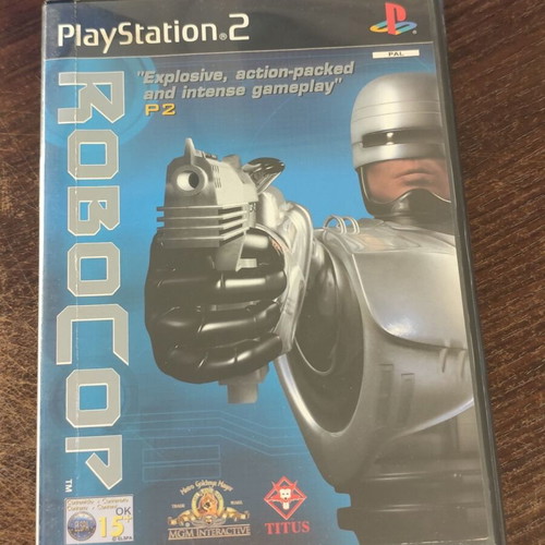 PS2 Robocop game used with cover and media signs of use