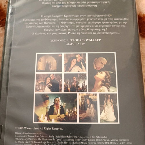 DVD The Phantom of the Opera 2004 like new, subtitles