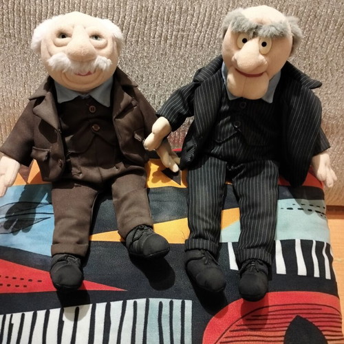 Statler and Waldorf Muppet Show plush figures new