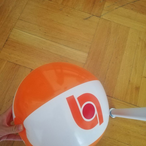 Orange beach ball 85 cm like new