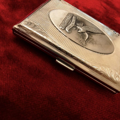 Eagle Motor Lines Collectible Metal Cigarette Case like new