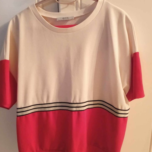 Women's set blouse and pants with white jacket like new