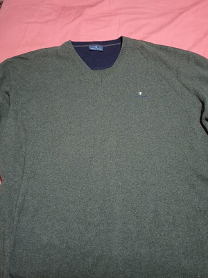 Πουλόβερ Navy & Green καινούργιο, XXL, μπλε και πράσινο