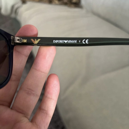 Emporio Armani EA 4089 sunglasses used, blue mirror lenses