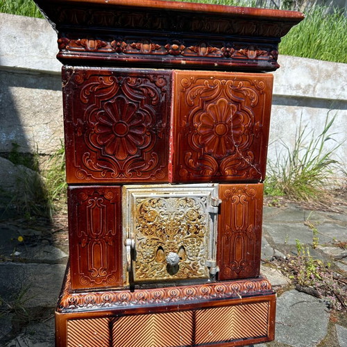 Porcelain stove used antique