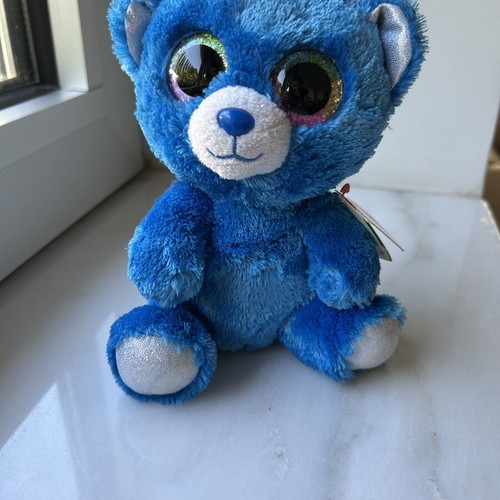 Ty Beanie Boos Romeo Blue Collectible Bear Italy-exclusive new