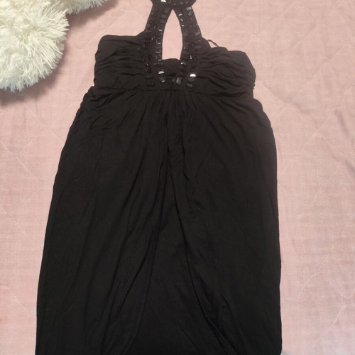 Dress Toi&Moi black with rhinestones like new