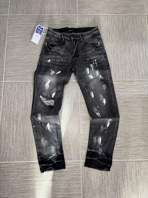Purple Jeans pants size M new with tags, black slim fit