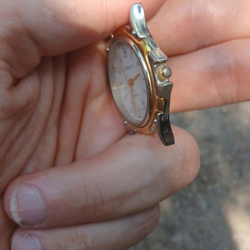 Cristian D Japan Movt wristwatch like new, gold and silver