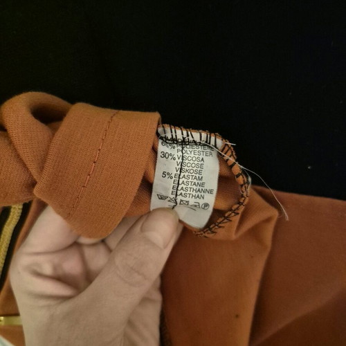Dress black with orange like new, size M