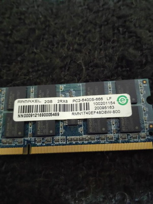 Laptop Memory 2GB DDR2 Ramaxel used