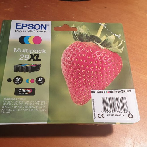 Epson 29XL Ink Set new, 4 colors plus extra yellow, magenta, blue