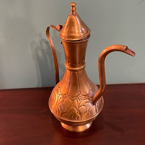 Turkish copper teapot vintage like new