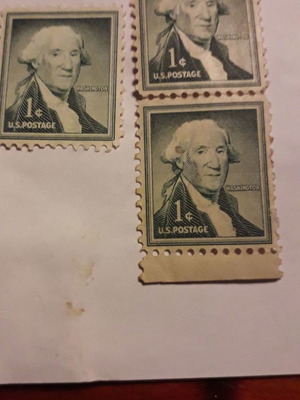Γραμματόσημο 1954 1c George Washington καινούργιο