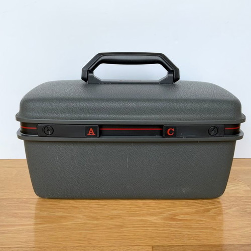 Samsonite Silhouette makeup beauty case used, gray