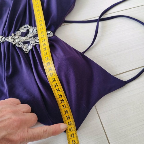 Vintage Modissa Glam evening dress size M like new, purple