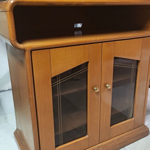 TV stand used, wooden, heavy