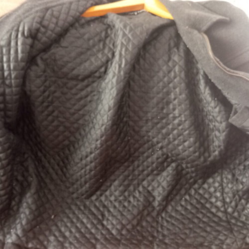 Wool coat used, size M-L, black and gray