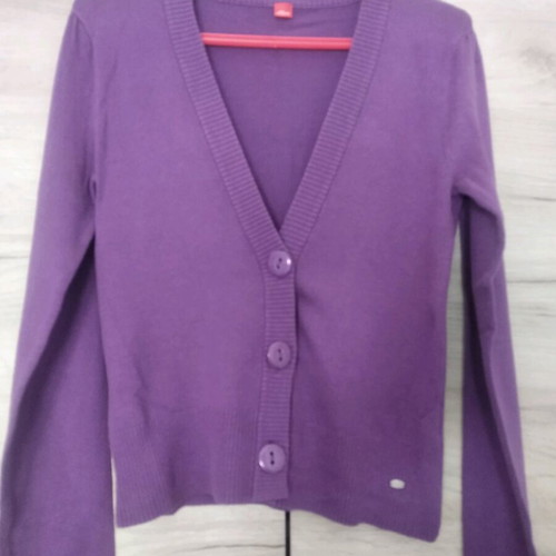 Purple short cardigan S.Oliver like new, size XS