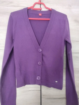 Purple short cardigan S.Oliver like new, size XS