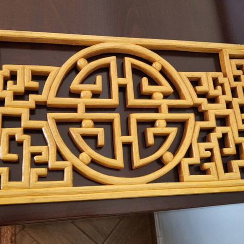 Chinese Wooden Carved Decorative with pattern
