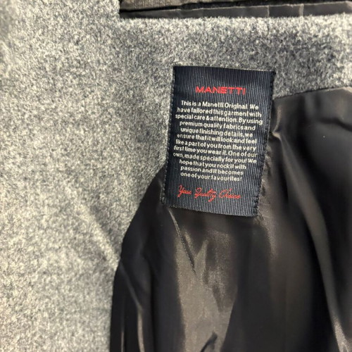 Manetti men's coat XL new, gray, size 52