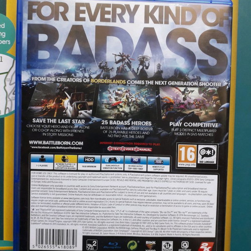 Battleborn PS4/5 used in excellent condition