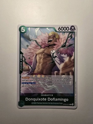 Donquixote Doflamingo One Piece Card Game OP09-031 like new, rare
