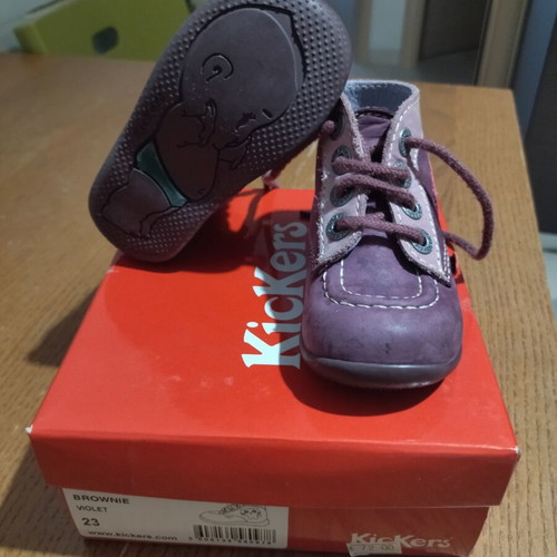 Kickers Baby Anatomical Boots Bonbon Model Like New, Size 21
