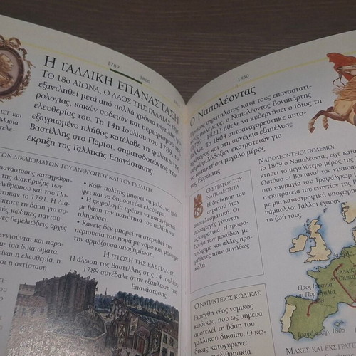 Mini book Pankosmia Istoria by Philip Wilkison like new, Greek