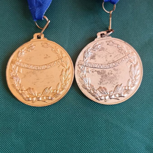 Pair of Large Panhellenic Winner Medals SEGAS vintage 90s, like new