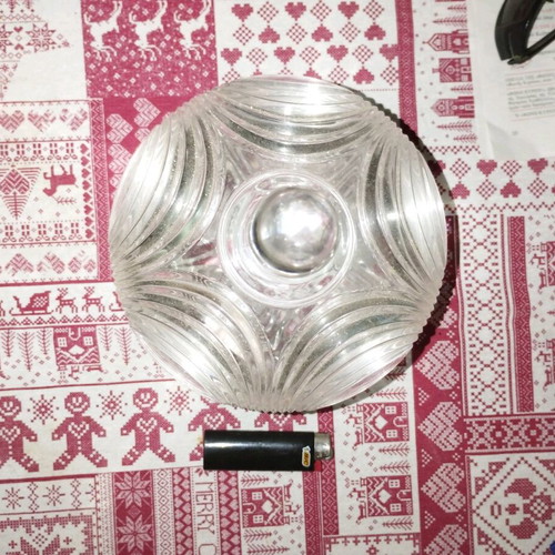 Glass fondue pot like new