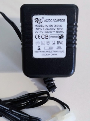 Battery Charger 6V with 2-Pin Mini Tamiya/Molex Plug for RC Toys