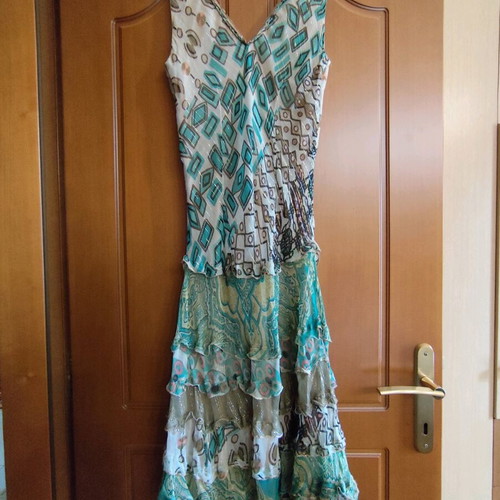 Rene Dehry dress colorful, size L, like new