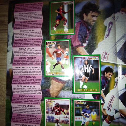 Panini Supercalcio 1996-1997 sticker album used, complete