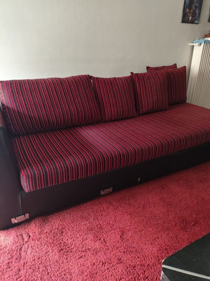 Corner sofa 3-seater and 2-seater like new with convertible bed