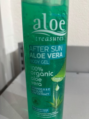 Aloe Treasures After Sun Aloe Vera Body Gel 250ml new