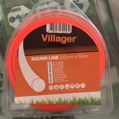 Villager Round Line 3mm x 55m trimmer line new, sealed