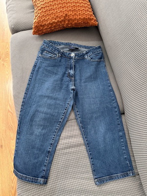 Esmara denim capri pants used, blue, straight fit (M/L)
