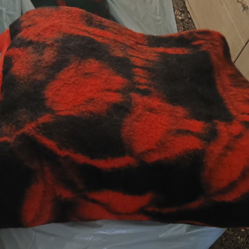 Vintage woven and knitted traditional blankets